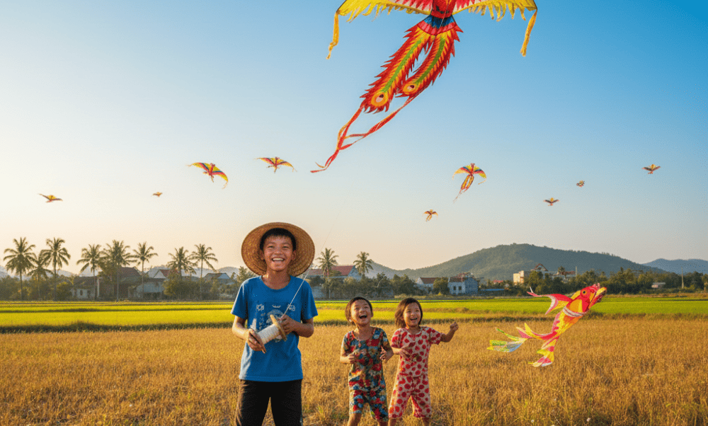 Kite flying is a beloved cultural tradition that brings generations together under open skies